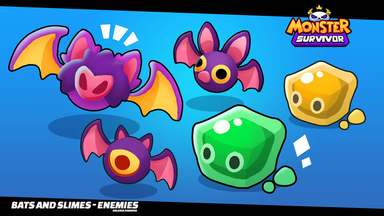 Bats and Slimes! Enemy design