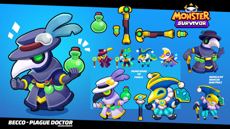 Becco! Character design