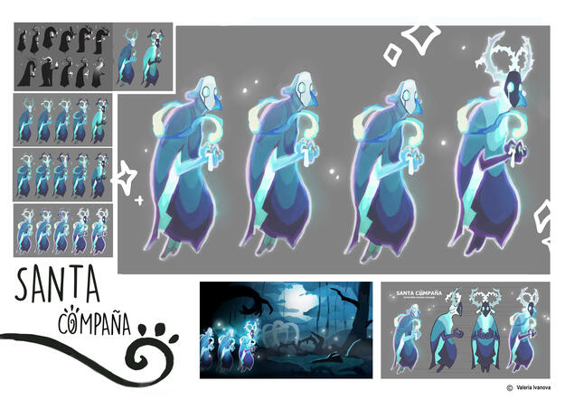 Santa Compaña sketches!