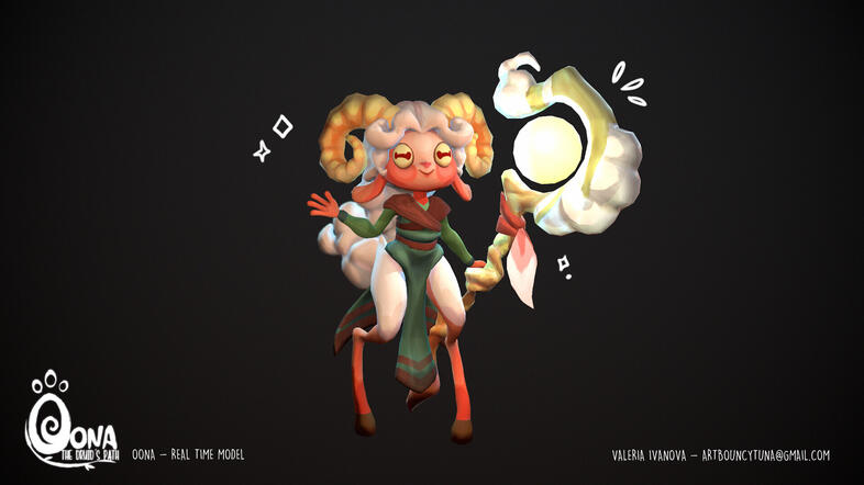 Oona 3D game ready model! 2