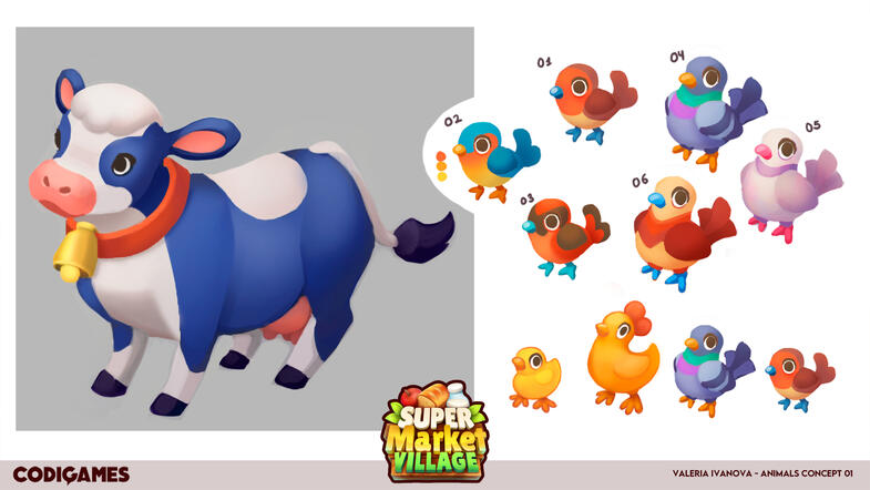 SuperMarketVillage animals!