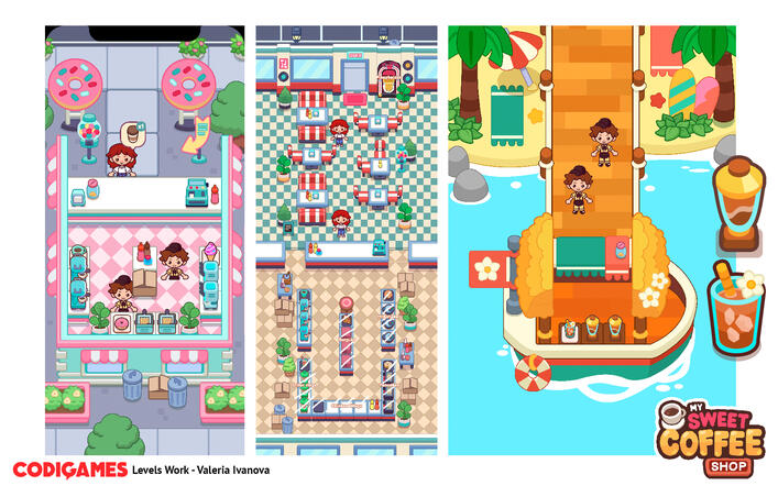 MySweetCoffeeShop Levels!